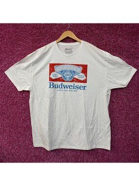 Budweiser King Of Beers Vintage Style Graphic T-Shirt 2XL